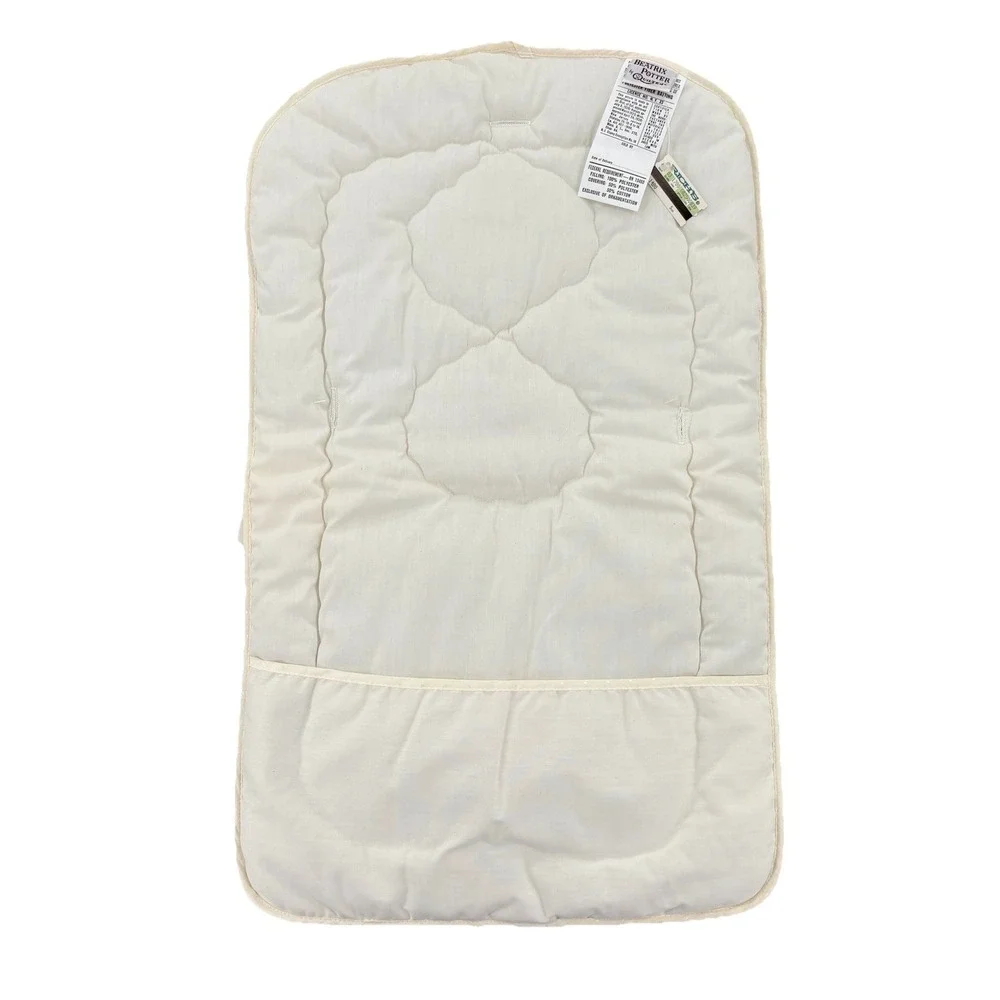 NWT Vintage Beatrix Potter Flopsy Bunnies Baby Seat Liner Ivory Quilted Nursery